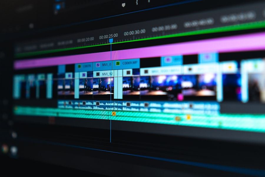 A video production studio during a shoot